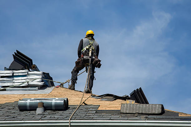 Professional Flat Roof Repair technician working in Corning, NY
